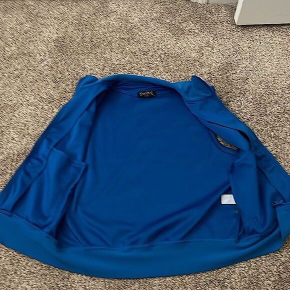 Blue Sleeveless Zip-Up Vest - Picture 4 of 6